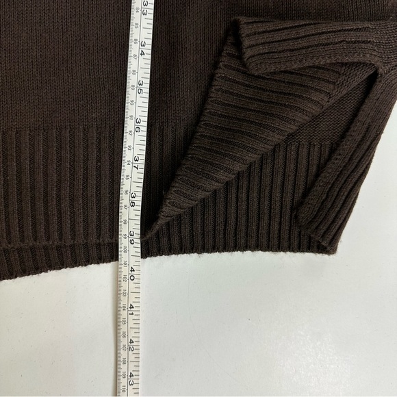 NWT Jessica Simpson Womens Medium Brown Sweater Sheath Dress Long Sleeve Cozy - Picture 7 of 8